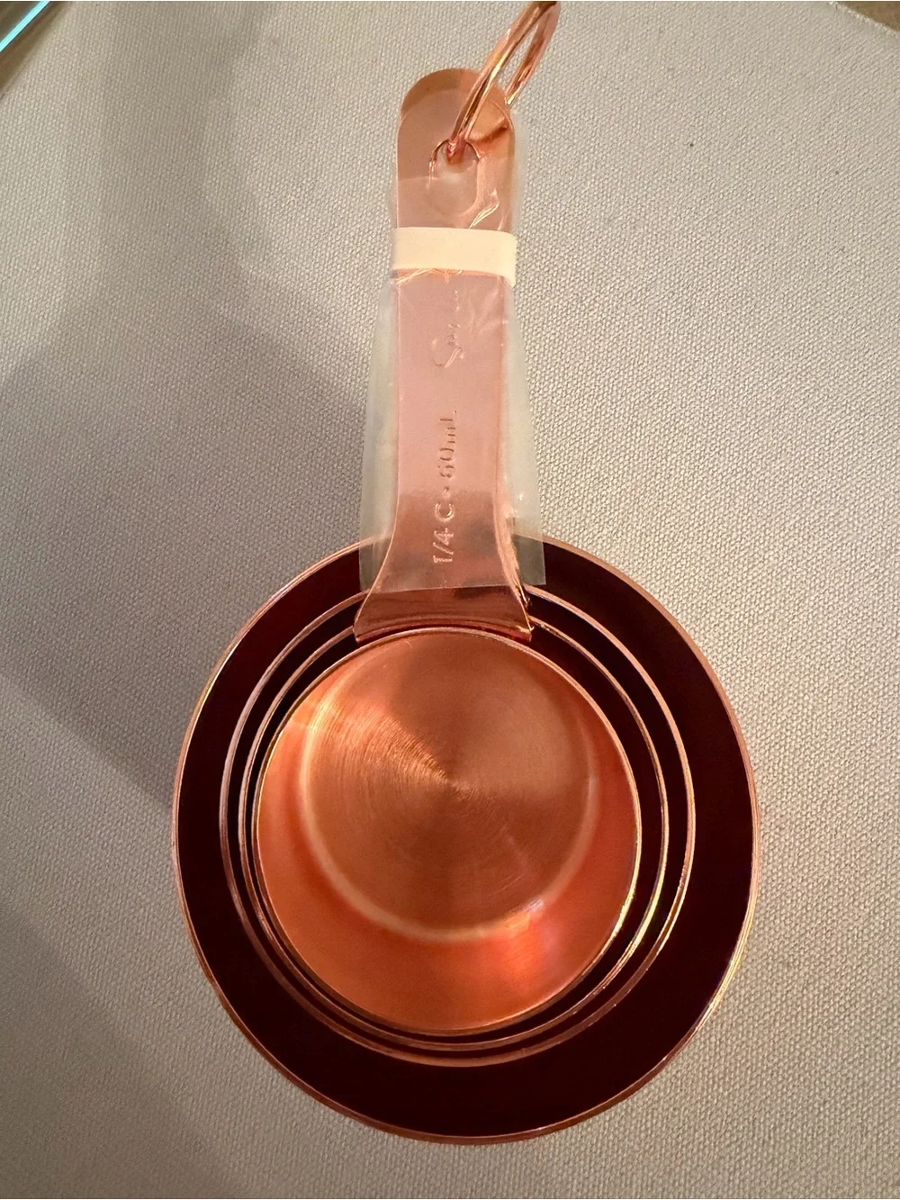 Copper-Nesting Measuring Cups - Set of 4 Sur La Table NWT 47.95